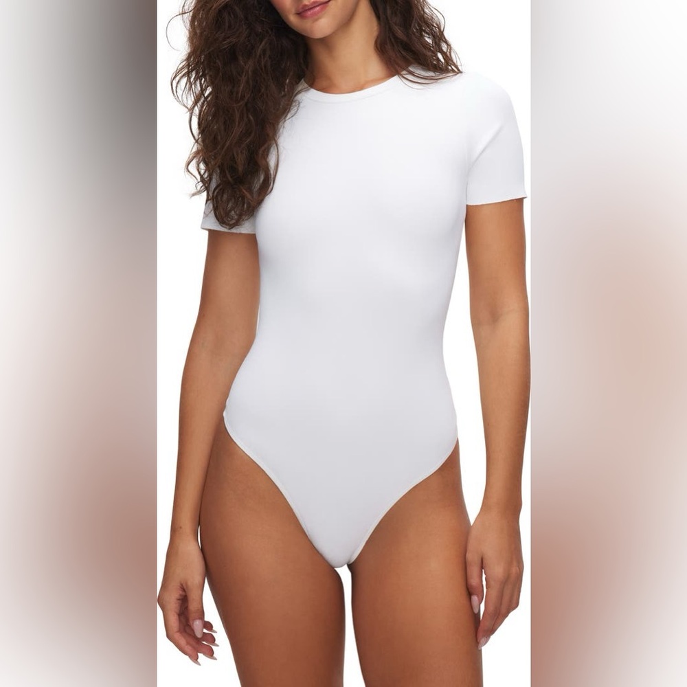Good American Cream Bodysuit